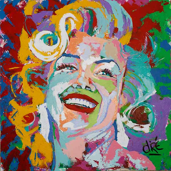 “Monroe”, 48”x48”, acrylic, 2019