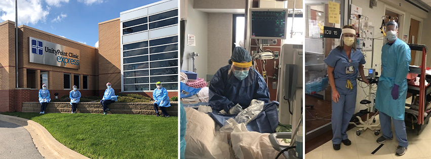Medical staff working amidst the COVID-19 pandemic
