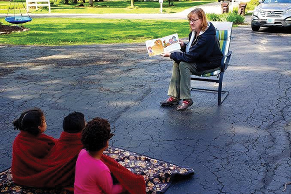 FamilyCore caseworkers continue to provide visits in a safe and creative way