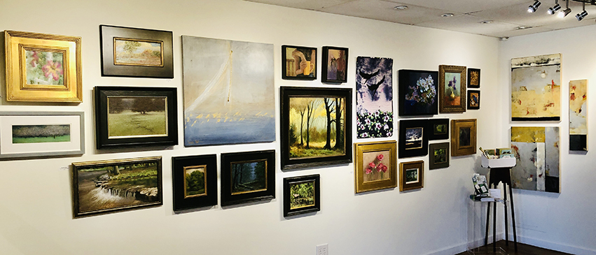 Exhibit A Gallery showcases the work of local artists from central Illinois.