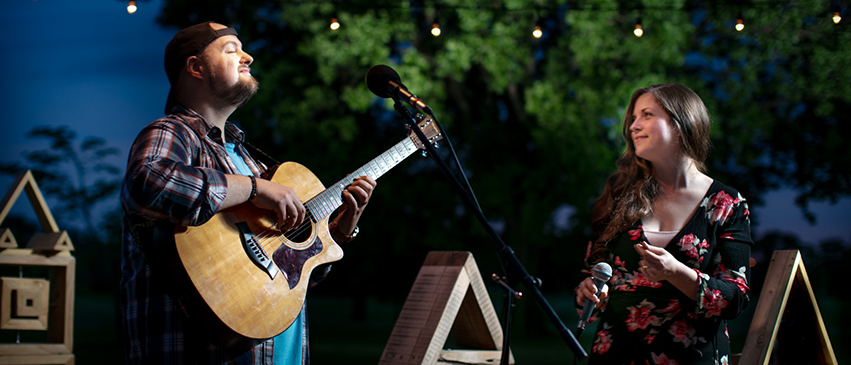 Brandon & Sarah at Cyd’s in the Park. Photo by Keith Cotton