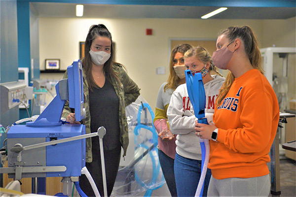 Respiratory therapist students