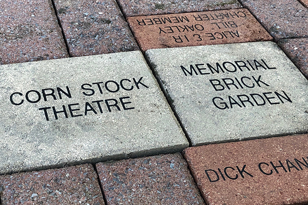 Corn Stock Theatre held a fundraiser to place commemorative bricks in its Memorial Brick Garden in honor of what would have been its 67th summer season.