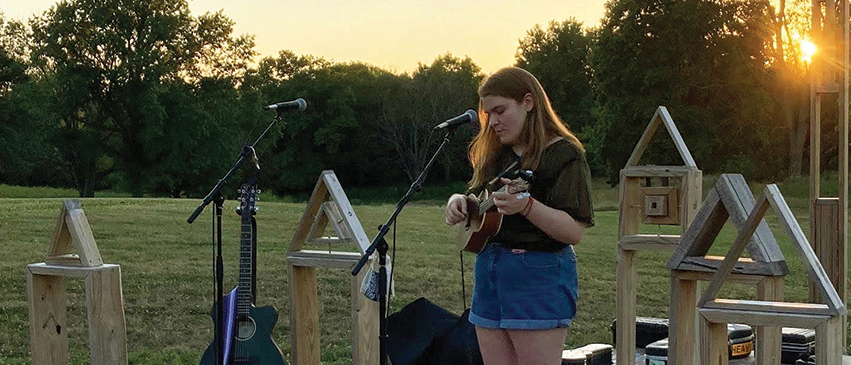 emily at Cyd's in the Park, August 2020. Photo by Cami Proctor
