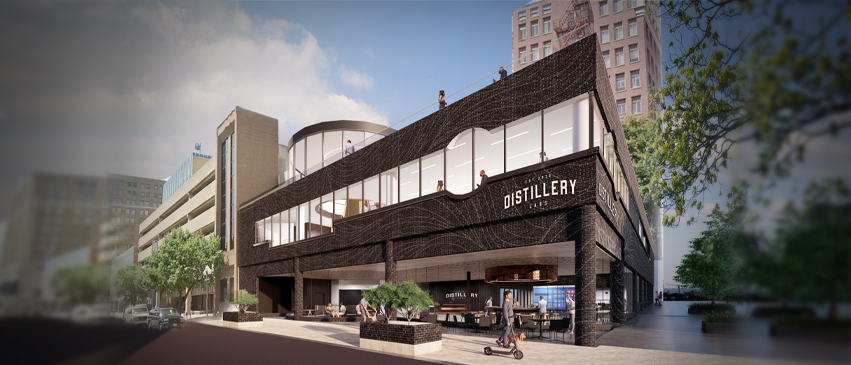 Above, a conceptual rendering of the future building at 201 SW Adams in downtown Peoria