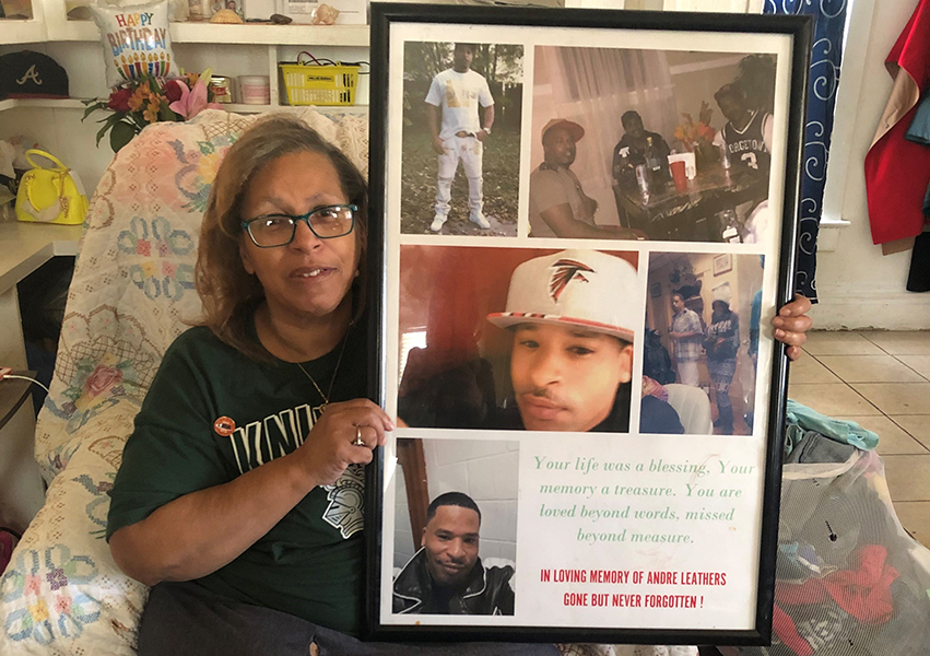 Sandra Leathers tragically lost her son Andre to gun violence on June 29, 2020.