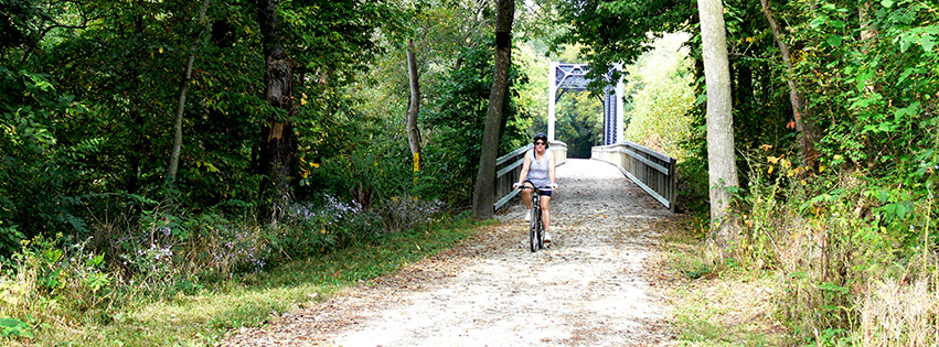 Biking on the Rock Island Trail