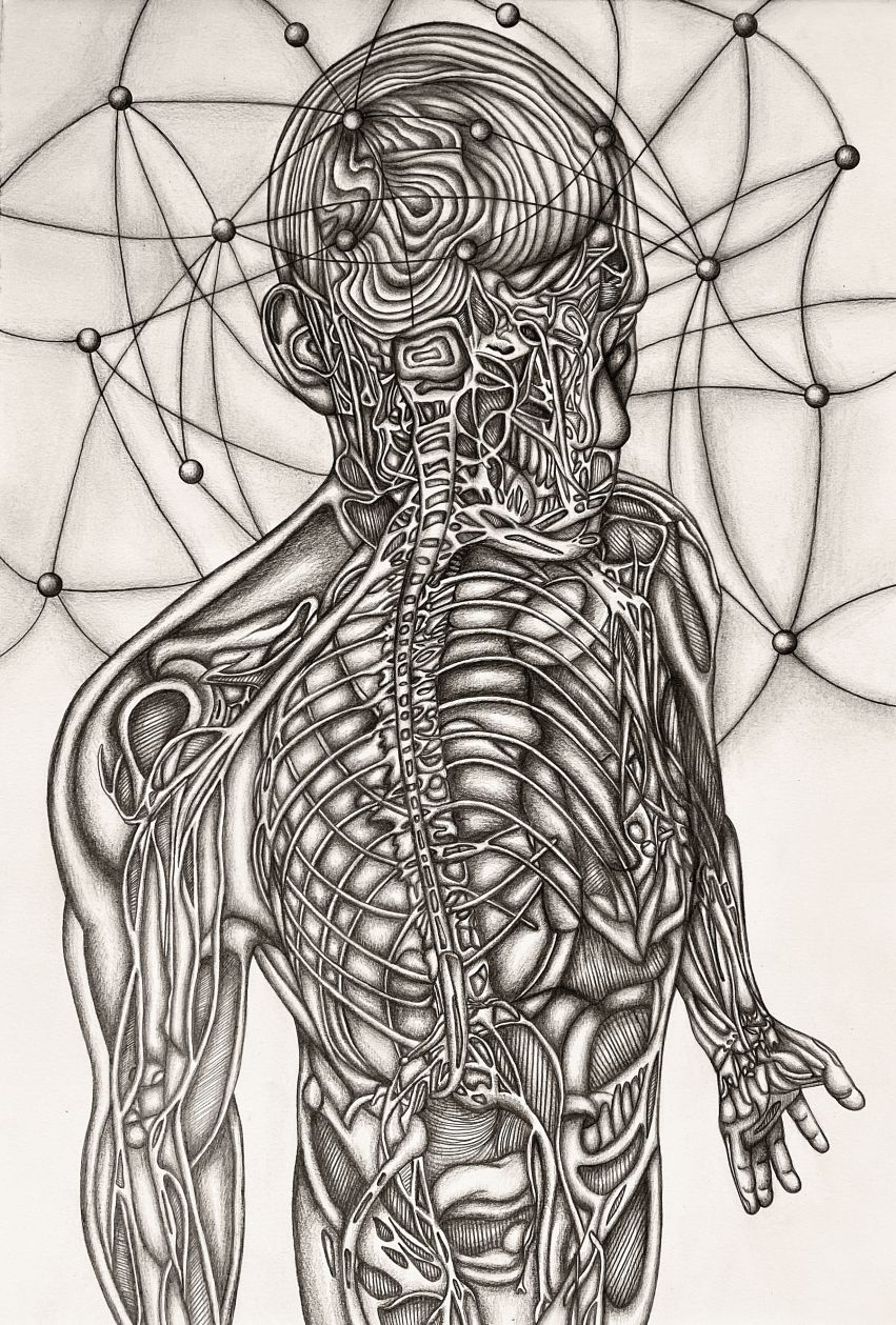 "Spirit Guide" Graphite Drawing, 15"x22", 2020