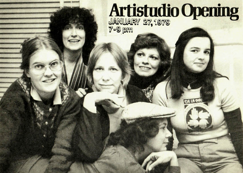 Artistudio members Wendy Hatch, Maryruth Ginn, Duffy (Schanken) Armstrong, Connie Taylor-Ulrich, Laura Simpson-Boyle, Carol Hill