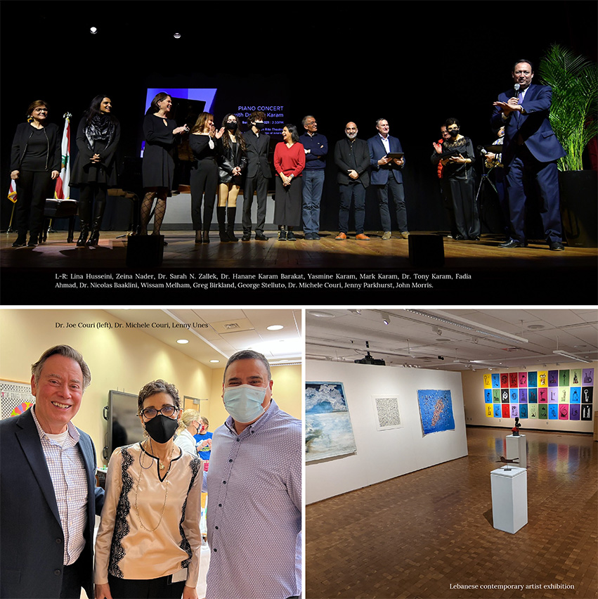 Photos from the 'Peoria to Lebanon" Exhibition + Concert + Auction