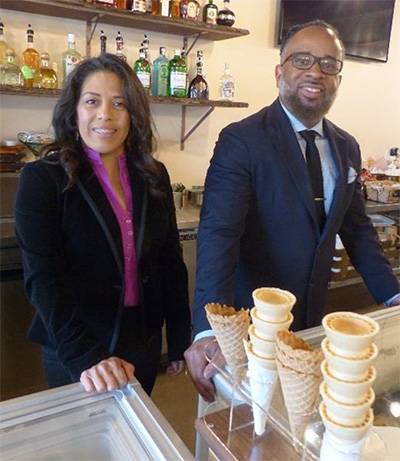 Yeni Rodriguez and Chris McCall