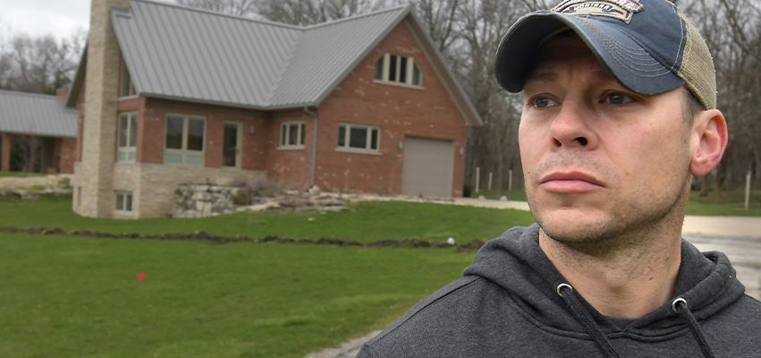 Scott Grotbo, outside the Moraine View R&R