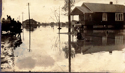 House in flood