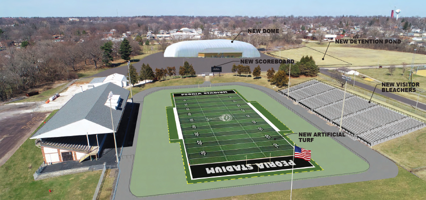 Rendering of Proposed improvements to Peoria Stadium