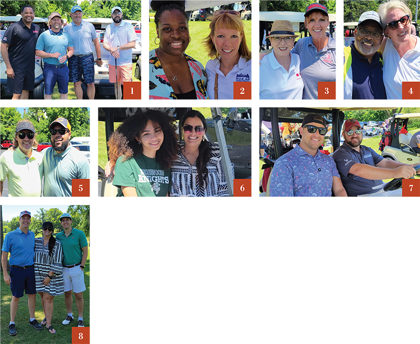 Picture collage from a golf course